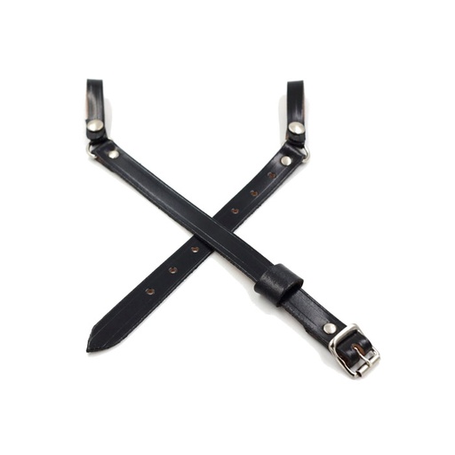 Brown 3-piece Campaign Hat Strap