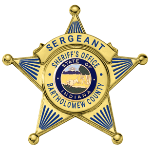 [BARTCO-FLX953-SGT] Bartholomew Co. Sheriff Sergeant Flex Badge