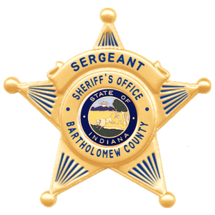 [BARTCO-B953-SGT] Bartholomew Co. Sheriff Sergeant Shirt Badge